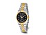 Mens Charles Hubert Two-tone Stainless Steel Black Dial Watch