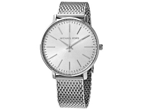 Michael Kors Women's Pyper White Dial, Stainless Steel Watch