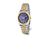 Mens Charles Hubert Two-tone Stainless Steel Blue Dial Watch
