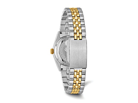 Mens Charles Hubert Two-tone Stainless Steel Blue Dial Watch