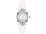 Coach Women's Cary White Dial, White Leather Strap Watch