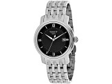 Tissot Men's Bridgeport Black Dial, Stainless Steel Watch