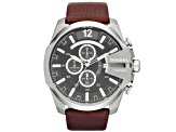 Diesel Men's Reloj Brown Rubber Strap Watch