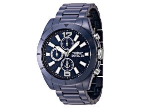 Invicta OCEAN VOYAGE 44.5mm Blue Ceramic Quartz Watch