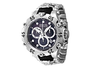 Invicta Reserve 54mm Quartz Stainless Steel Watch, Black Dial