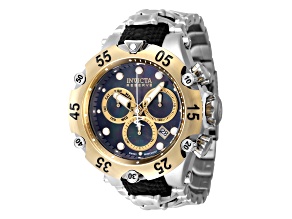 Invicta Reserve 54mm Quartz Stainless Steel Watch, Yellow Bezel