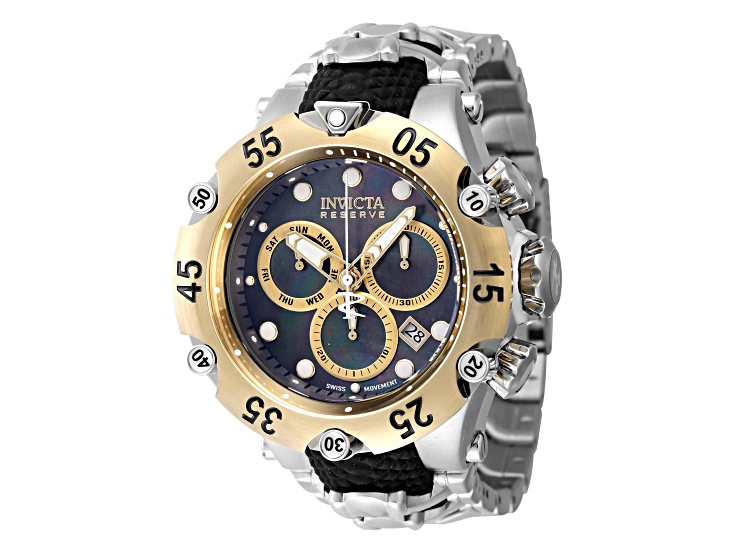 Invicta Reserve 54mm Quartz Stainless Steel Watch, Yellow Invicta Reserve 54mm Quartz Stainless Steel Watch, Yellow