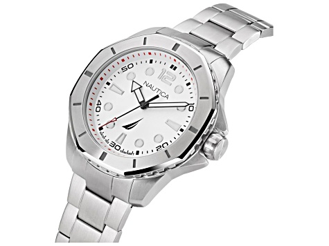 Nautica Koh May Bay Men's 46 Quartz Stainless Steel Watch