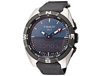 Picture of Tissot Men's T-Touch 45mm Blue Dial Leather Watch