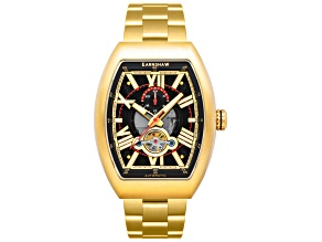 Thomas Earnshaw Men's Supremacy 45mm Automatic Yellow Stainless Steel Watch, Harvest Gold