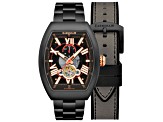 Thomas Earnshaw Men's Supremacy 45mm Automatic Black Stainless Steel Watch, Stone Black