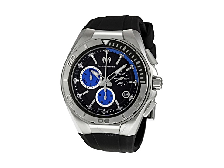 Denim Techno Marine Watch Cruise Chrono Black/Blue 109045 - Technomarine Cruise wrist  main image 4