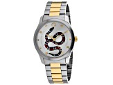 Gucci Unisex's G-Timeless Snake Motif Two-tone Stainless Steel Watch