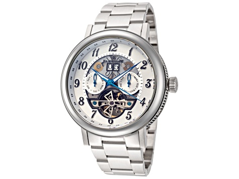 Thomas Earnshaw Men's Beaufort 43mm Automatic White Dial Stainless Steel Watch