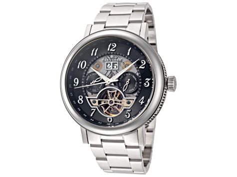 Thomas Earnshaw Men's Beaufort 43mm Automatic Black Dial Stainless Steel Watch