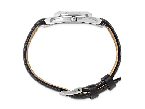 Ladies Charles Hubert Chrome-finish Black Dial Modern Circle  display picture 1