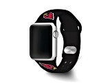 Gametime Arizona Cardinals Black Silicone Band fits Apple Watch (38/40mm M/L). Watch not included.