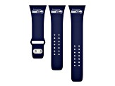 Gametime Seattle Seahawks Navy Silicone Band fits Apple Watch (38/40mm M/L). Watch not included.