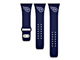 Gametime Tennessee Titans Navy Silicone Band fits Apple Watch (38/40mm M/L). Watch not included.