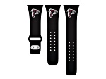 Gametime Atlanta Falcons Black Silicone Band fits Apple Watch (38/40mm M/L). Watch not included.