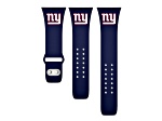 Gametime New York Giants Navy Silicone Band fits Apple Watch (38/40mm M/L). Watch not included.