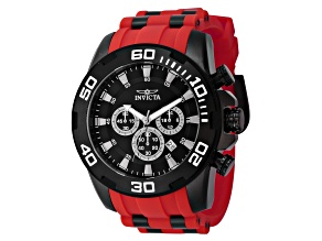 Invicta Men's Pro Diver 50mm Black Dial Silicone Strap Quartz Watch
