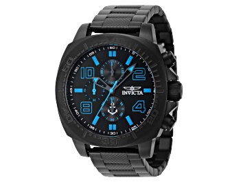 Picture of Invicta OCEAN VOYAGE 46mm Blue Dial Black Stainless Steel Quartz Watch
