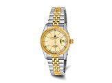 Men's Charles Hubert IP-plated Two-tone Gold-tone Dial Watch