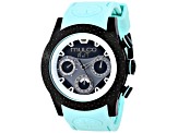 Mulco Women's Nuit Mia Black Dial Baby Blue Silicone Strap Watch