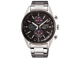 Seiko Men's Black Dial Stainless Steel Watch