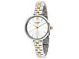 Kate Spade Women's Holland White Dial, Two-tone Yellow and Stainless Steel Watch