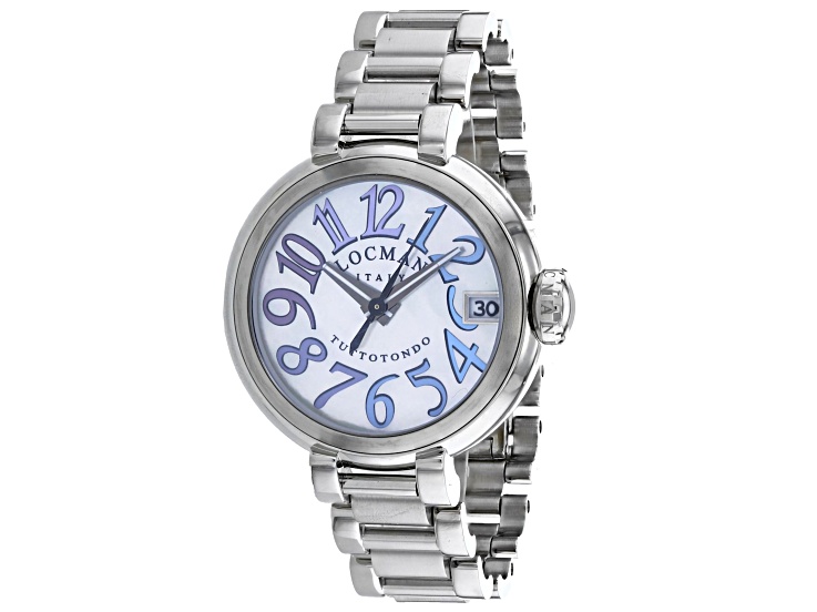 Locman Classic 34mm Stainless Steel Bracelet Mother Of Pearl  display picture 1