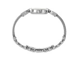 Charles Hubert Stainless Steel Wire Bangle Silver Dial Watch
