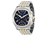 Invicta Objet D Art 42mm Automatic Two-tone Stainless Steel Watch, Blue Dial