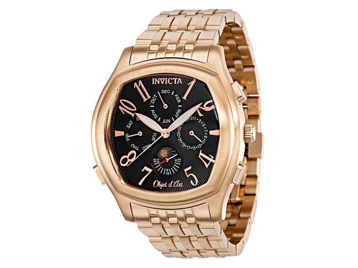 Invicta Objet D Art 42mm Automatic Rose Stainless Steel Watch