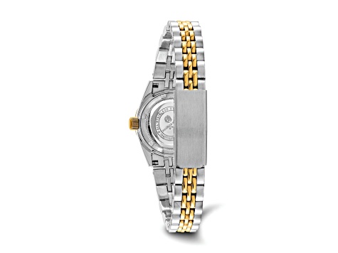 Ladies Charles Hubert Two-tone Stainless Band Silver-White Dial Watch