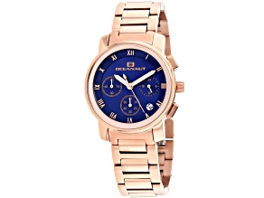 Oceanaut Women's Riviera Blue Dial Rose Stainless Steel Watch