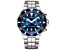 Edox Men Delfin The Original 43mm Quartz Stainless Steel Watch, Blue Bezel