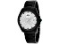 Jivago Women's Jolie White Dial, Black Stainless Steel Watch