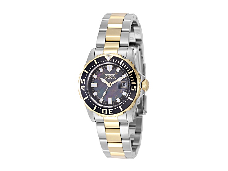 Invicta Pro Diver 30mm Black Dial Stainless Steel Band Quartz Watch