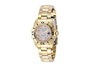 Invicta Pro Diver 30mm Champagne Dial Stainless Steel Band Quartz Watch