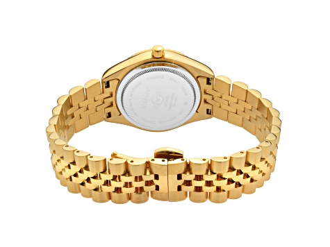 GV2 Naples White Dial Yellow Stainless Steel Bracelet Watch