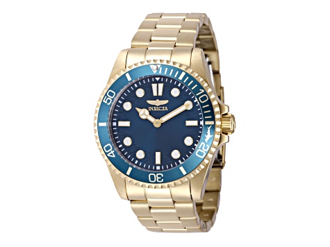 Invicta Pro Diver 43mm Blue Dial Stainless Steel Band Quartz  display picture 3