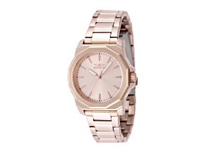 Invicta Speedway 34mm Rose Gold Dial Stainless Steel Band Quartz Watch