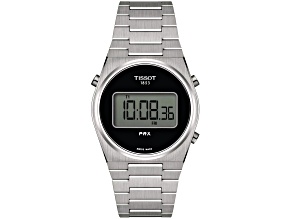 Tissot PRX Digital 35mm Stainless Steel Bracelet Black Dial Quartz Watch