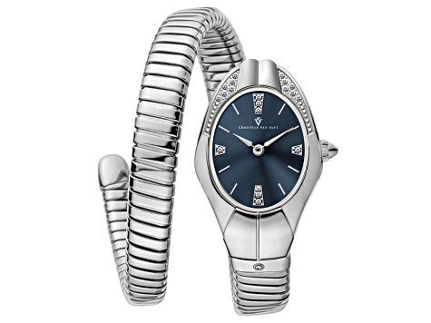 Christian Van Sant Women's Naga Dark Blue Dial, Stainless Steel Watch
