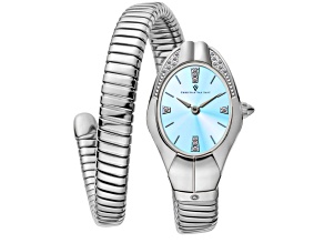 Christian Van Sant Women's Naga Light Blue Dial, Stainless Steel Watch