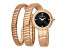 Christian Van Sant Women's Naga Black Dial, Rose Stainless Steel Watch