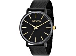 Invicta Angel 38mm Black Dial Black Stainless Steel Mesh Band Quartz Watch