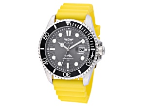 Invicta Pro Diver 43mm Yellow Silicone Strap Quartz Watch